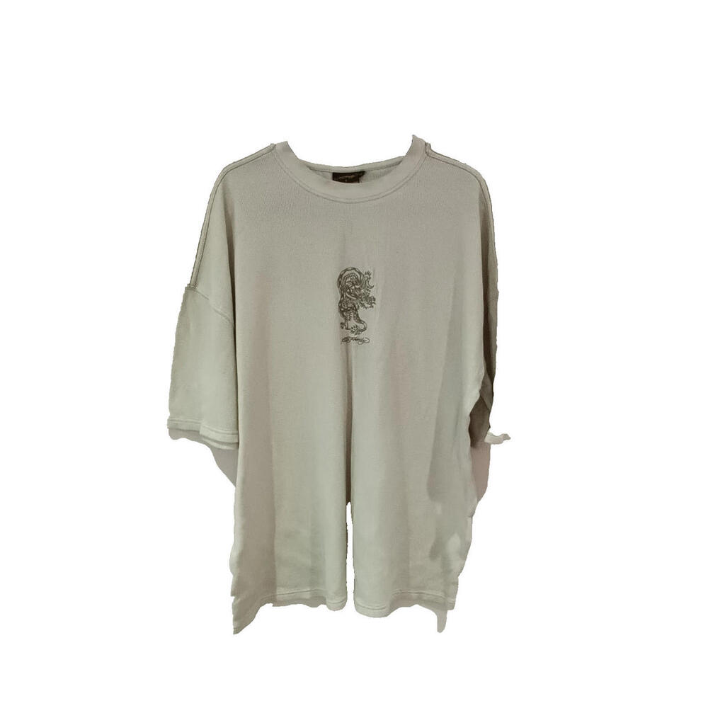 Ed Hardy T-Shirt Men M Grey Short Sleeve Casual Regular M7